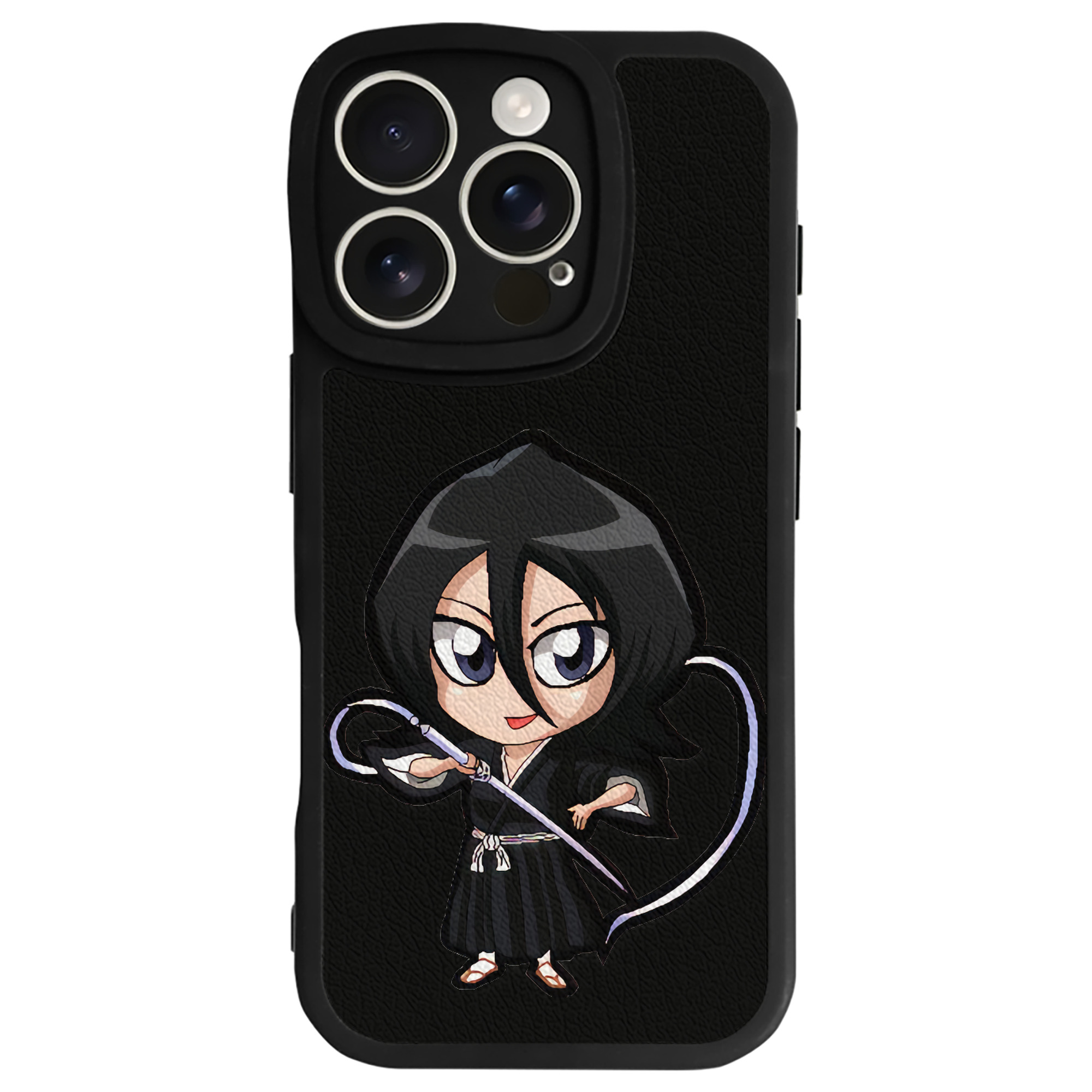 （画像用） ブリーチ 朽木ルキア BLEACH Kuchiki Rukia 【iPhone 16シリーズ対応】シリコンスマホケース（レザー調） 材質：シリコン
